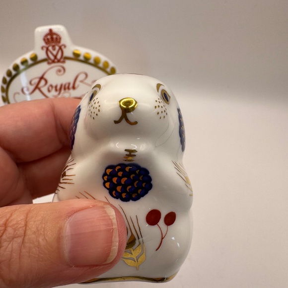 Royal Crown Derby Harvest Mouse 1986 Bone China Paperweight Figurine - Picture 10 of 11